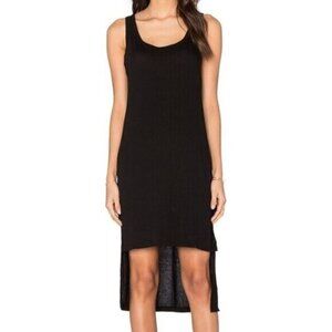 LNA Women’s Tank Dress XS High Low Gauze lightweight Black Whimsigoth summer